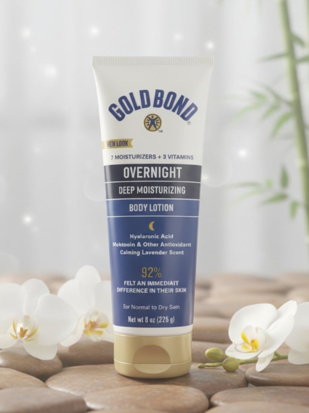 Gold Bond Overnight Deep Moisturizing Lotion, 8 oz., Skin Therapy Lotion NEW